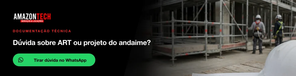 Tire dúvidas sobre projeto de montagem de andaime no WhatsApp da Amazontech