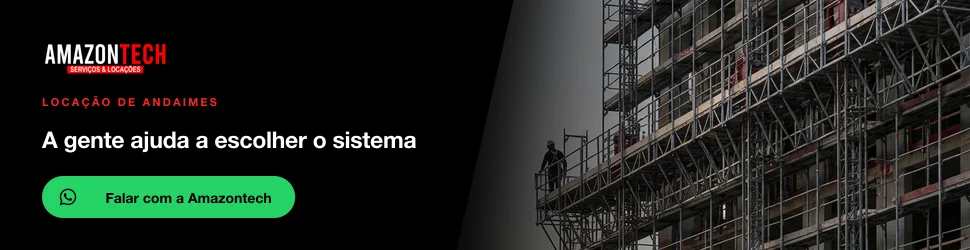Fale com a Amazontech para conferir peças e acessórios de andaime da sua obra